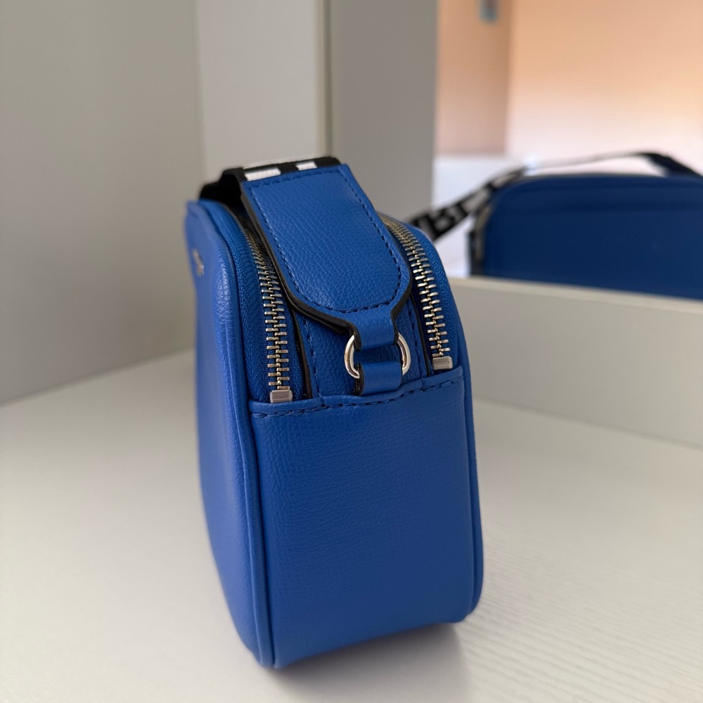Karl Lagerfeld Paris Maybelle Crossbody - Cobalt Blue - Logo Strap - Picture 4 of 12